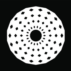 Geometric vector pattern with triangular elements. abstract ornament for wallpapers and backgrounds. Black and white colors.
