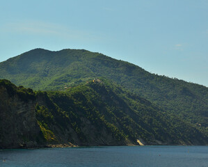 Obraz premium Ligurian Coast near the Town of Camogli Italy