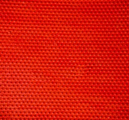 Red spotted cloth close up detailed shot.