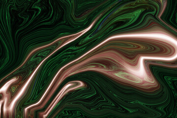 Abstract dark green liquid marble texture background vector