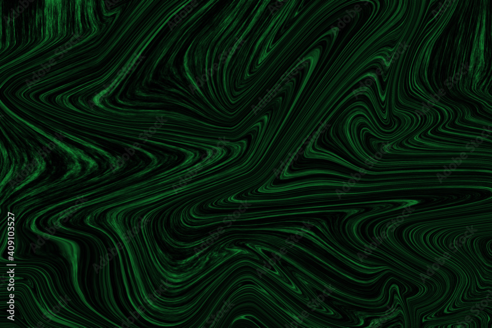 Sticker Abstract dark green liquid marble texture background vector