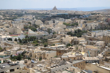 View from Cittadella in Rabat Victoria, Gozo Malta