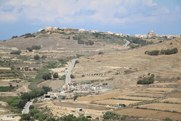 View from Cittadella in Rabat Victoria, Gozo Malta