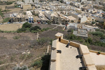 View from Cittadella in Rabat Victoria, Gozo Malta