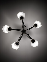black and white lamp