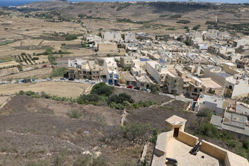 View from Cittadella in Rabat Victoria, Gozo Malta