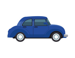 Fototapeta na wymiar car blue vehicle color isolated icon