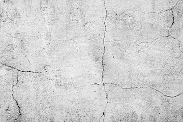 Obraz premium Texture of a concrete wall with cracks and scratches which can be used as a background