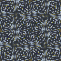Geometric ornament in boho style. Seamless pattern. Beautiful print for fabric and clothing, and...