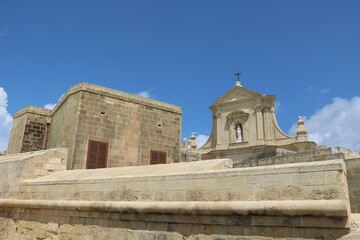 Fototapeta na wymiar Architecture in Rabat Victoria, Gozo Malta