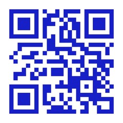 Blue QR code