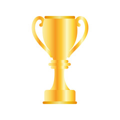 golden trophy cup award icon