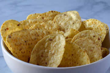 bowl of tortilla chips