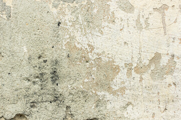 Background grey old rusty plastered wall