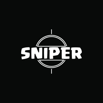Text of SNIPER on Dark Background