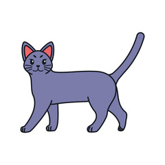 Isolated cartoon of a cat - Vector illustratrion