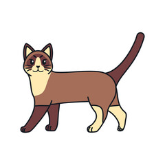 Isolated cartoon of a cat - Vector illustratrion