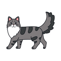 Isolated cartoon of a cat - Vector illustratrion