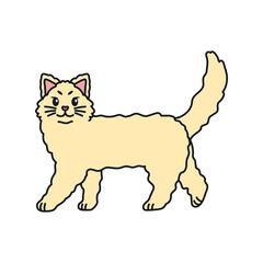 Isolated cartoon of a cat - Vector illustratrion