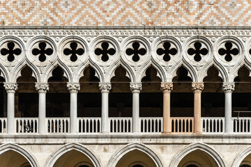 detail of the facade of a church, Venice San Marco © Mathias