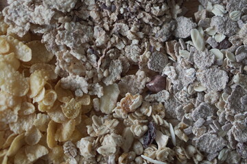 Variedad de cereales. 