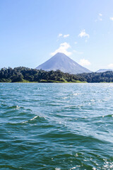 view on the arenal volcano in costa rica