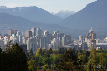 Vancouver skyline shot from Queen Elizabeth Park