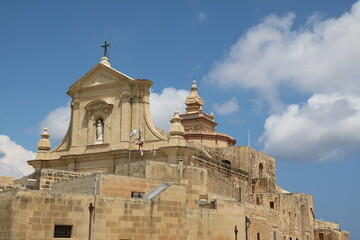 Fototapeta na wymiar The old Castello Il-Kastell in Victoria Rabat, Gozo Malta