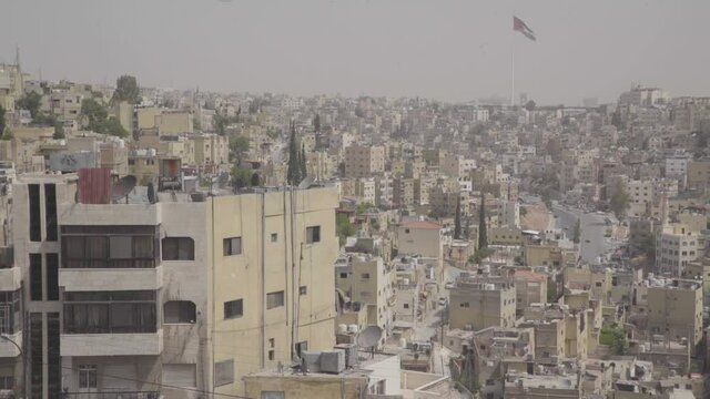 Amman the capital of Jordan cityscape from the historic part of the city