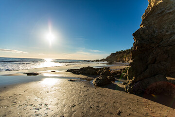 Fototapeta na wymiar El Matador Beach, PCH, Malibu, Los Angeles, California