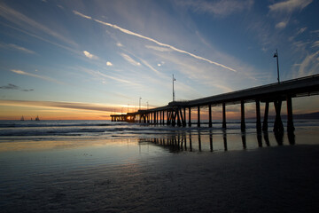 Fototapeta premium Sunset at Venice Beach