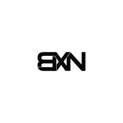 bxn letter original monogram logo design