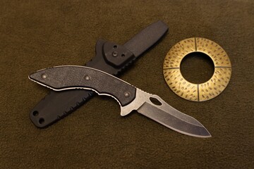 Outdoor neck knife convenient and compact.