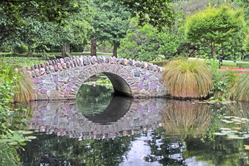 Fototapeta na wymiar Queenstwon New Zealand Bridge In The Park