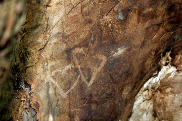 Heart On Wood