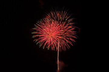 Fireworks On Black Background
