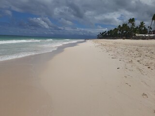 Fototapeta na wymiar Beach in Punta Cana, Dominican Rebublic