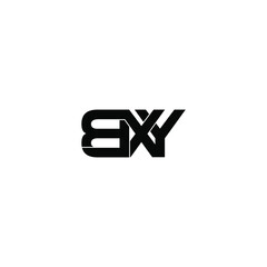 Obraz premium bxy letter original monogram logo design