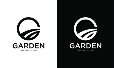 Golden Garden G initial logo design inspiration