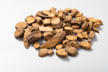 side view JiuChuanNiuXi or Cyathulae Radix or Yellow Rice Wine Processed Medicinal Cyathula officinalis Root