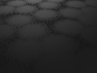 Abstract black city in a pattern - 3D Abstract Illustration