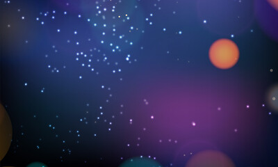 Naklejka premium Abstract shiny blurred lights background stock illustration