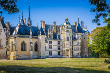 The beautiful Meillant castle in the Berry region (France). This castle part medievalpart gothic is...