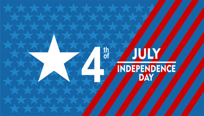 Celebration of Fourth of july independence day of the usa, illustration background