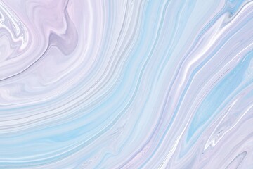 Fluid art texture. Abstract backdrop with iridescent paint effect. Liquid acrylic picture with artistic mixed paints. Can be used for baner or wallpaper. Lavender, blue and white overflowing colors