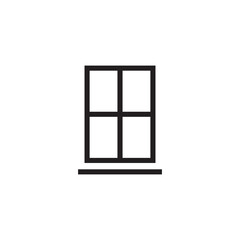 Obraz premium window icon symbol sign vector