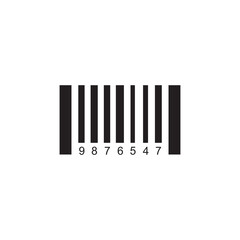 barcode icon symbol sign vector