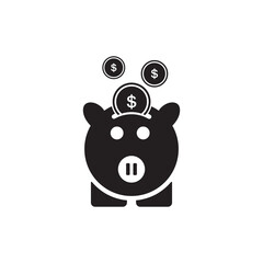 piggy bank icon symbol sign vector