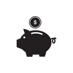 piggy bank icon symbol sign vector