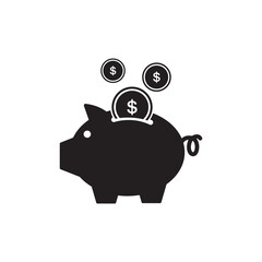 piggy bank icon symbol sign vector